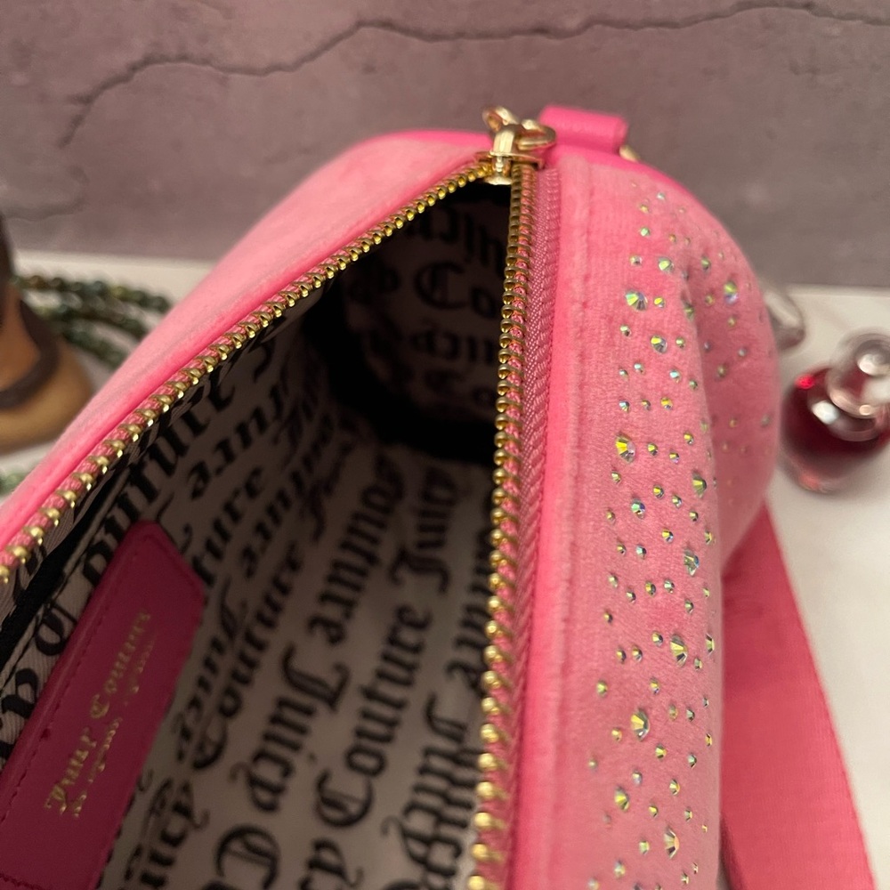 ❌SOLD JUICY COUTURE LET IT SHINE ROLL BAG JUICY PINK  NWOT - Picture 13 of 15